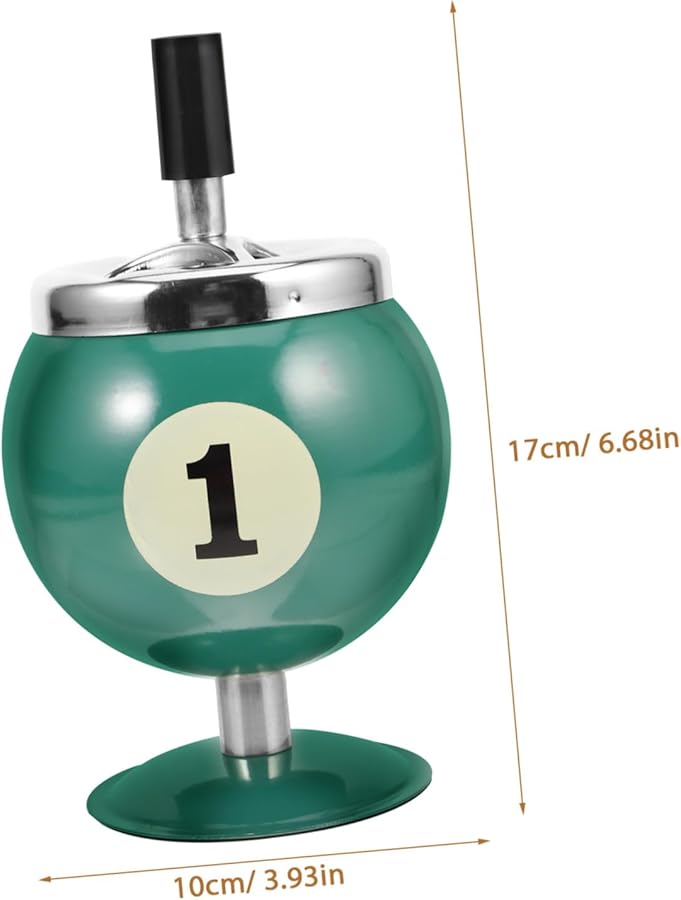 طاولة بلياردو إبداعية مع منفضة سجائر مقاومة للرياح وتصميم دوار للإطفاء التلقائي للاستخدام الداخلي والخارجي - Image 2